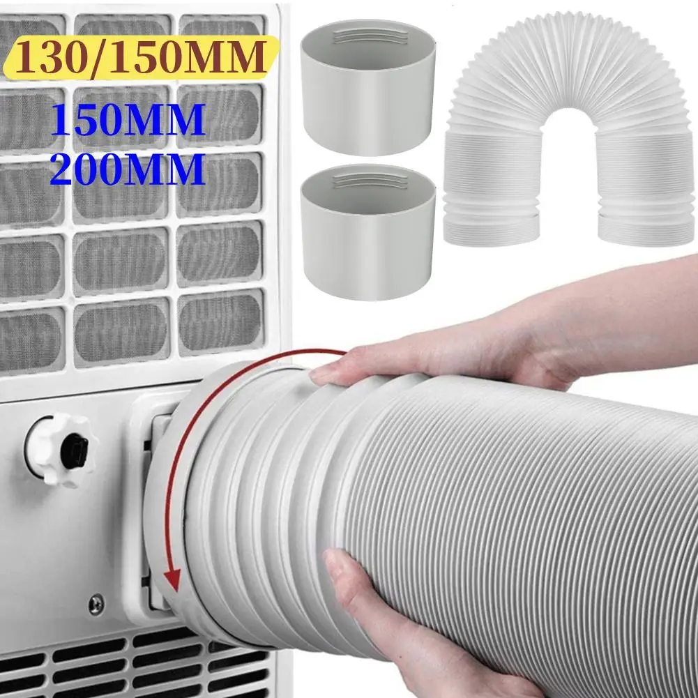 Duct Extension Pipe 130 150mm Telescopic Flexible Mobile 13/15cm Air Conditioner Exhaust Hose Accessories Vent Hose