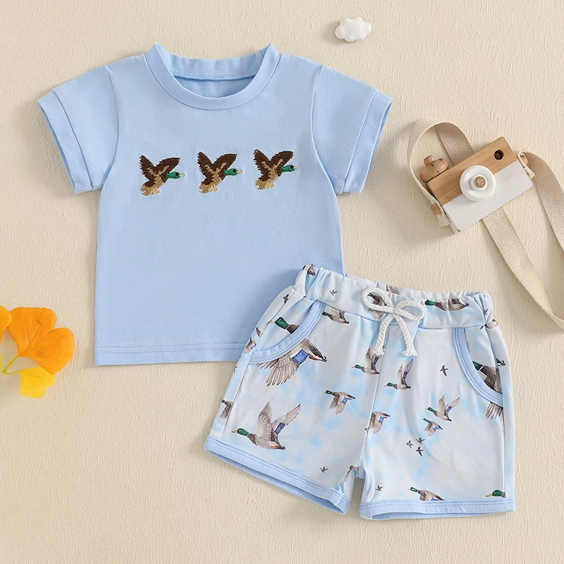2Pcs Baby Girl Summer Outfit Set