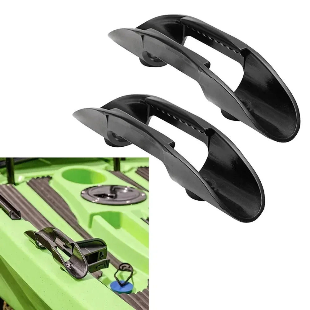 Clip de maintien pagaie kayak 2 pièces - Accessoire bateau pour pêche et navigation plaisance