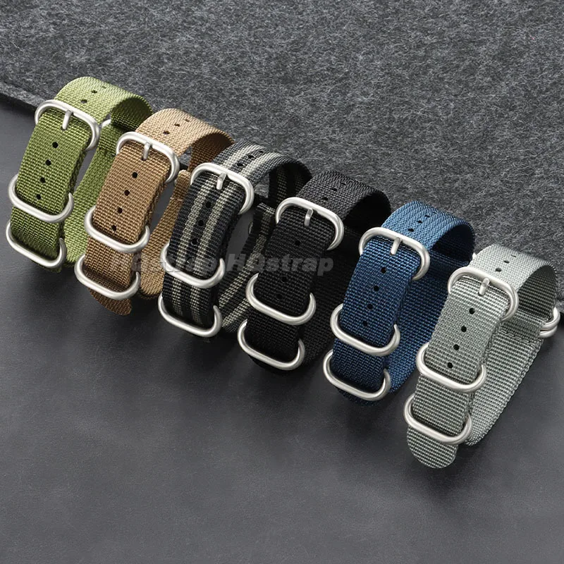 Stylish Woven Nylon Fabric Watch Band - Casual Sport Wristband Replacement Strap