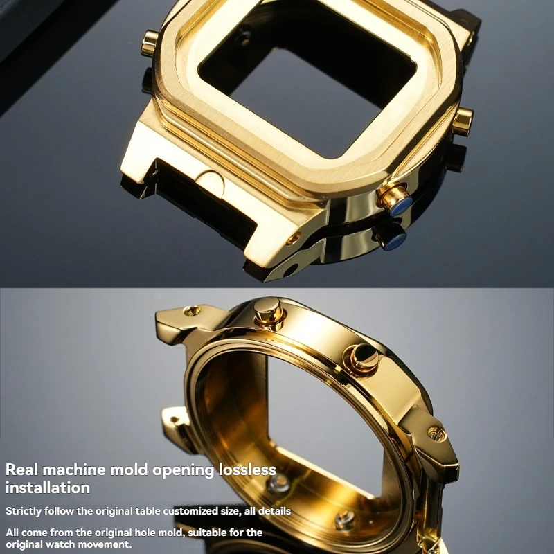 For Casio G-Shock DW-5600 Mod Kit Full Metal Upgrade – Stainless - Main Image