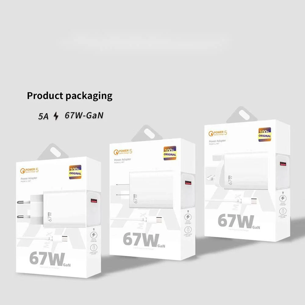 67W Snabb Super Flash-telefonladdare 5V5A Brittisk standard USB-adapter Laddningshuvudset_voghion.com