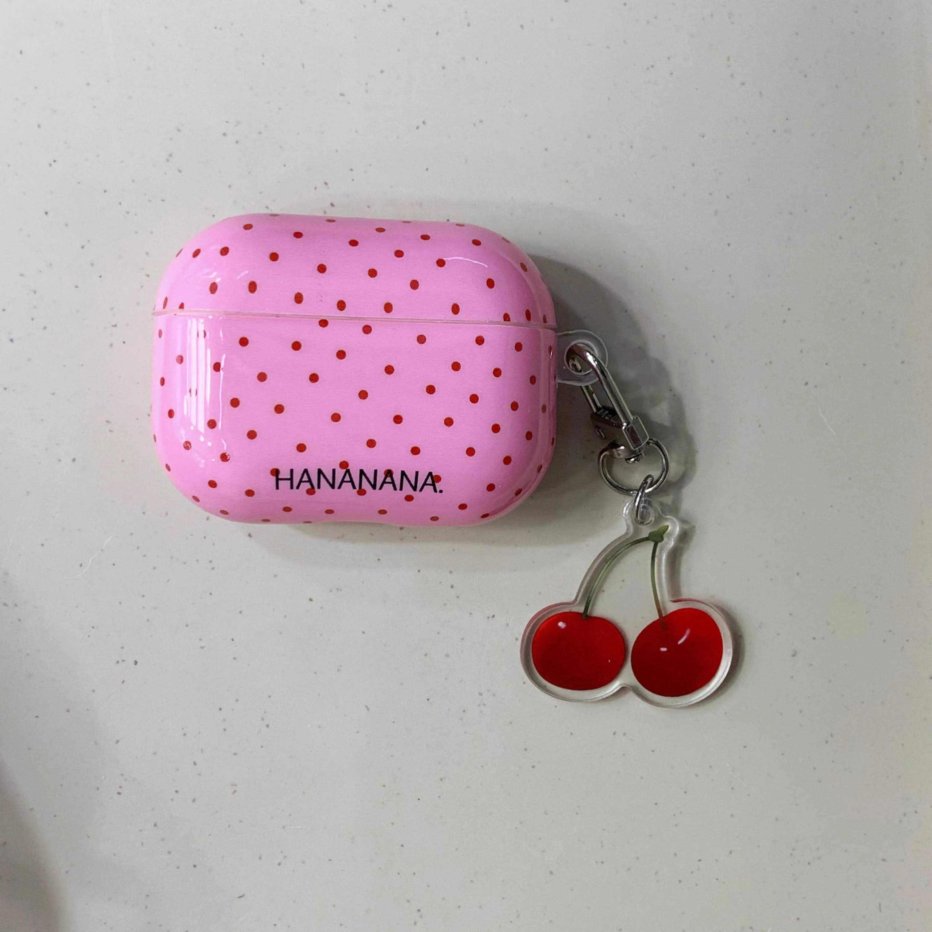 Red Point 3D Cherry Chain Earphone Case For Airpods
