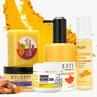 AILKE Turmeric Set, Whiten, Even Skin Tone, Hydrate, Removes Dark Spots, Lifts Dull Skin, Oil Control, Moisturize, Youthful Skin 1
