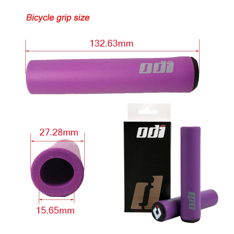 Ultralight Silicone Anti-Slip Bike Grips with End Plugs