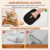 Pet Hair Removal Tool Reusable Static Removal Gloves, Double-Sided Grooming Gloves for Pets, Removes Pet Fur Hair for Carpets 5