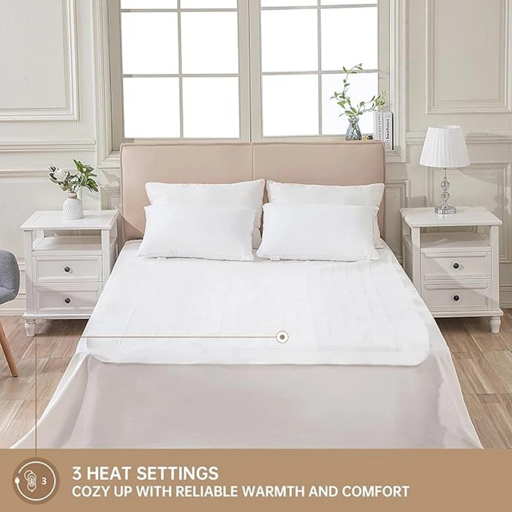 Electric Heated Blanket Thermal Mattress Topper Bed Warmer Timer 220V Queen Size Double 160*130cm electric heating blanket