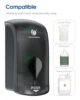 Large Foam Soap Dispenser Wall Mount 1000ML Foaming Soap Dispenser Kitchen Bathroom Foam Pump Manual Soap Dispenser Clear 2