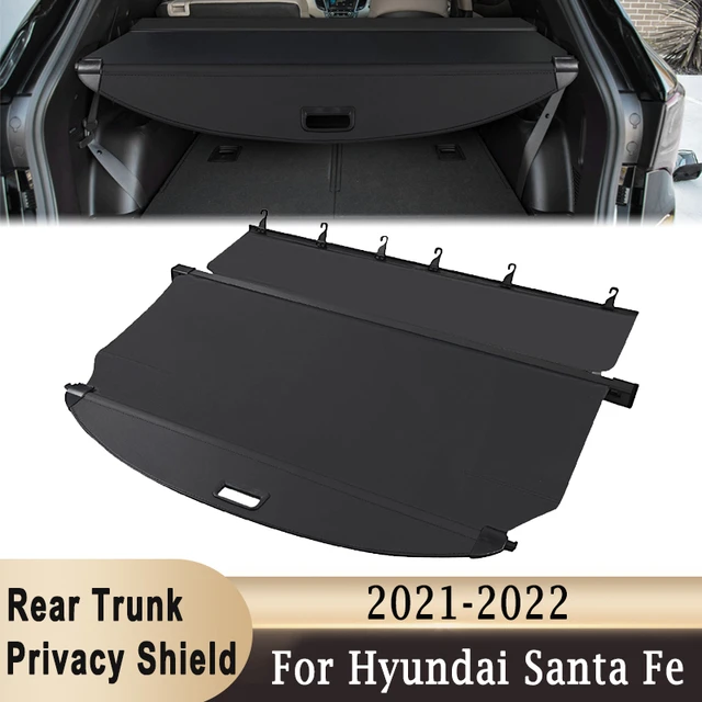 Schwarz versenkbare Fracht abdeckung Kofferraum abdeckung Sicherheits  schild Schatten für Hyundai Santa Fe 2016-2018