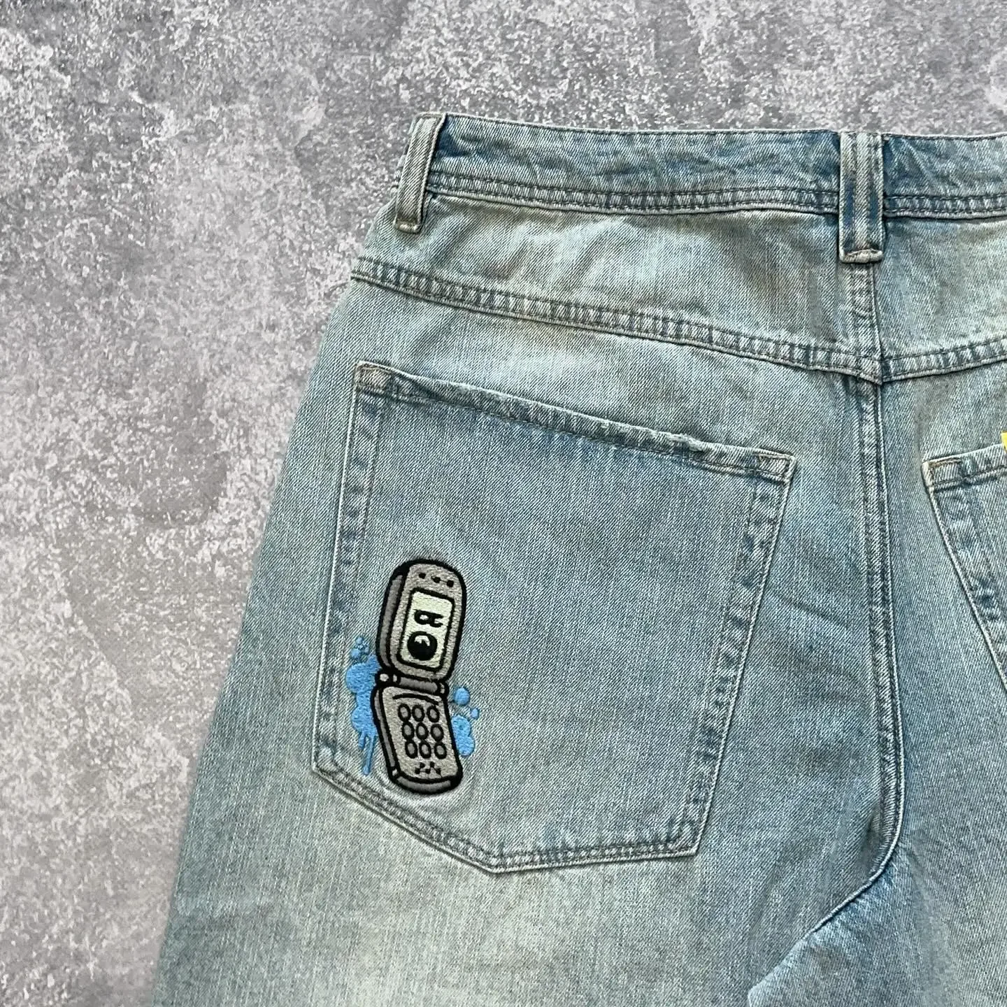 Empyre Shorts Y2K Gothic Hip Hop Cartoon Graphics Embroidery Baggy Jeans Denim Gym Shorts Men Women High Waist Basketball