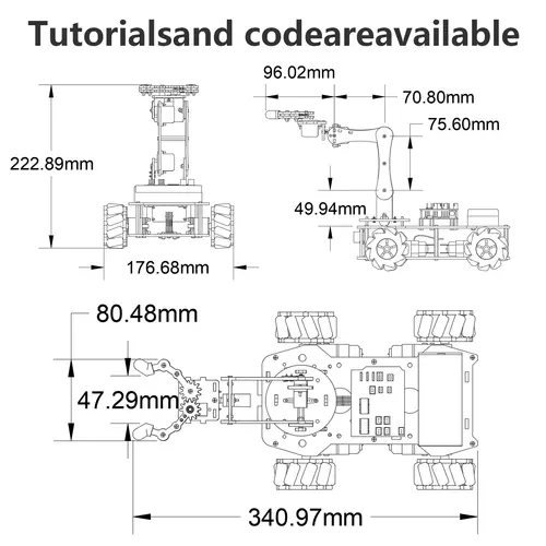 ACEBOTT ESP32 4 DOF Robot Arm Learning Kit Wifi Electronic Components Smart Car STEM STEAM Education Robotics for Arduino - Image 6