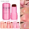 Hot Jelly Blush Lip Dye 4Pcs/Set Wears Makeups Gighly Saturated Enhances Complexion Lip Cheek Contour Rouge Liquid Blush Sticks 2