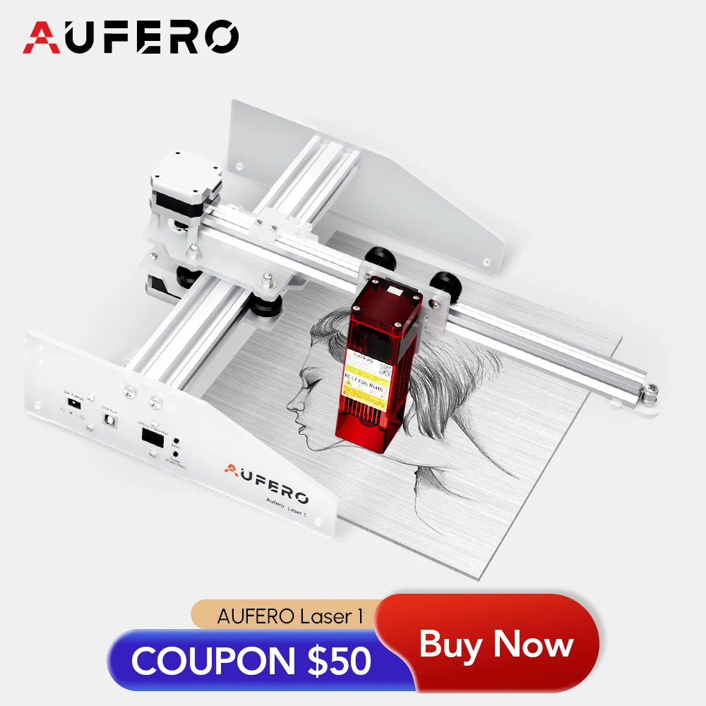 Ortur Aufero 2 Laser Engraver, Laser Engraving Cutting Machine for Wood and  Metal, 32-bit Motherboard LaserGRBL, LightBurn 