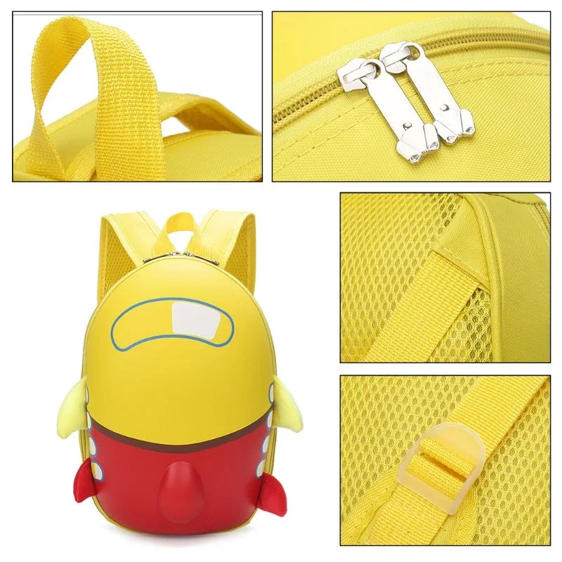 Children Backpacks School Bags Cute Cartoon Airplane Shaped Kindergarten Backpack Toddler Kids Student Schoolbag for Girls Boys 5
