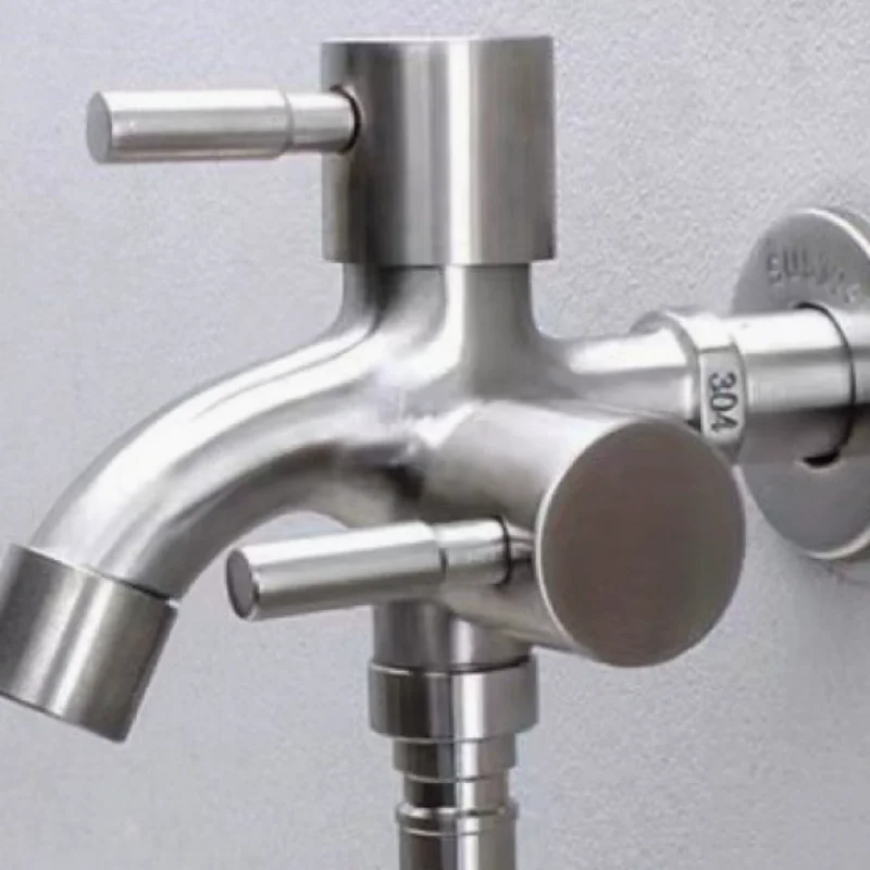 Dual Spout Water Tap Double Outlet Faucet Image 1