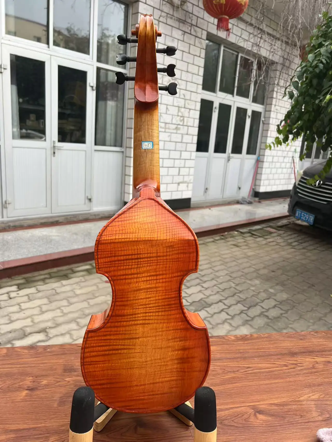 Broque style excellent Maestro 6 strings 15"(380mm) basses viola da gamba #11187