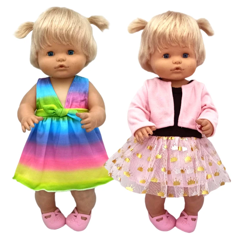 40Cm Baby Doll Rainbow Dress 16 Pollici Nenuco Toys Doll Wears