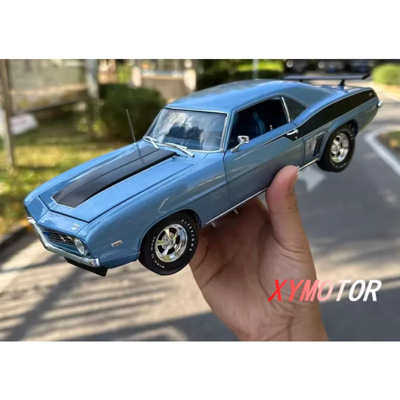 

ACME 1:18 для 1969 Chevrolet Camaro COPO Camaro, литой автомобиль из сплава, детские игрушки, подарки на день рождения, хобби, демонстрация коллекции, синий