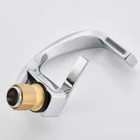 เดี่ยวเดี่ยวหลุมแฟชั่นอ่างล้างหน้าอ่างล้างจานก๊อกน้ําร้อนและเย็นห้องน้ําก๊อกน้ําดาดฟ้าติดตั้งก๊อกน้ํา 4