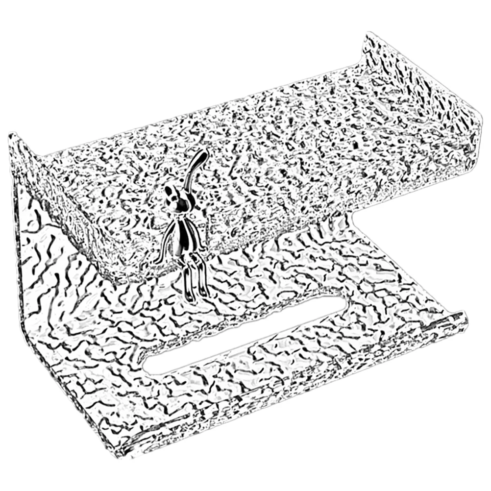 

Acrylic Paper Towel Holder Wall Hanging Storage Rack Punch-free Toilet Tissue Fashion Mount
