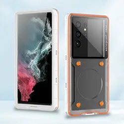 Universal Waterproof Shockproof Phone Case - Durable Protective Cover (White)