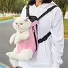 Portable Breathable Cat Bag Pet Travel Tote Bag Backpack For Carrying Pets On Both Shoulders Outdoor Travel Set For Cats And Dog 4