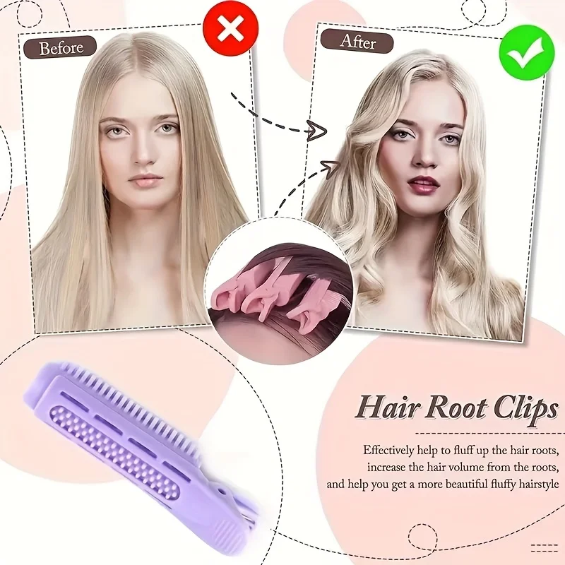 Volume Boost Hair Clips, Set of 2 - Portable Styling Essentials