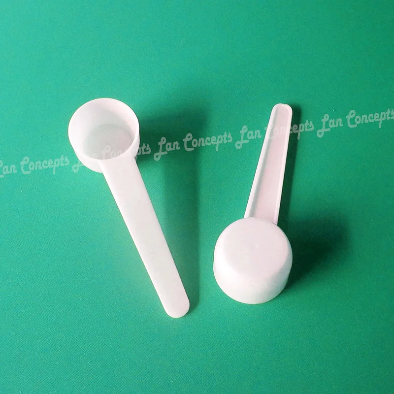 50/100pcs 10ml 5g Reusable Food Grade Spoon Plastic Measuring