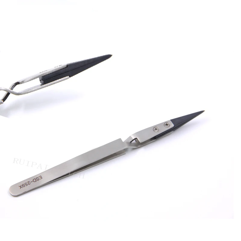 

High quality Stainless Steel ESD-259X Anti-Static Reverse Tweezers for Watch and Jewelry Repair