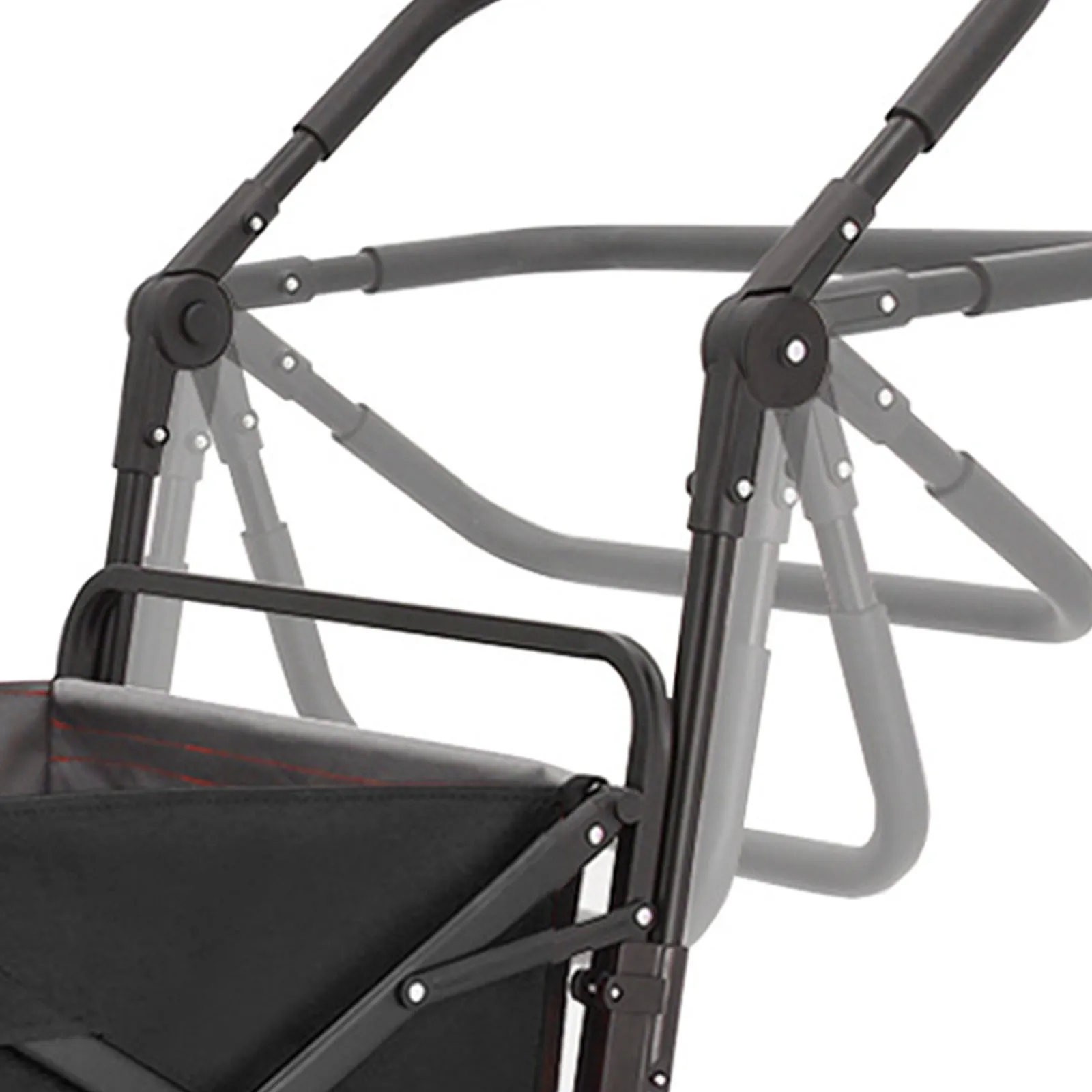 Folding Wagon Push Handle Adjustable Utility Wagon Cart Spare Parts Handle Attachment for Camping Garden Carts