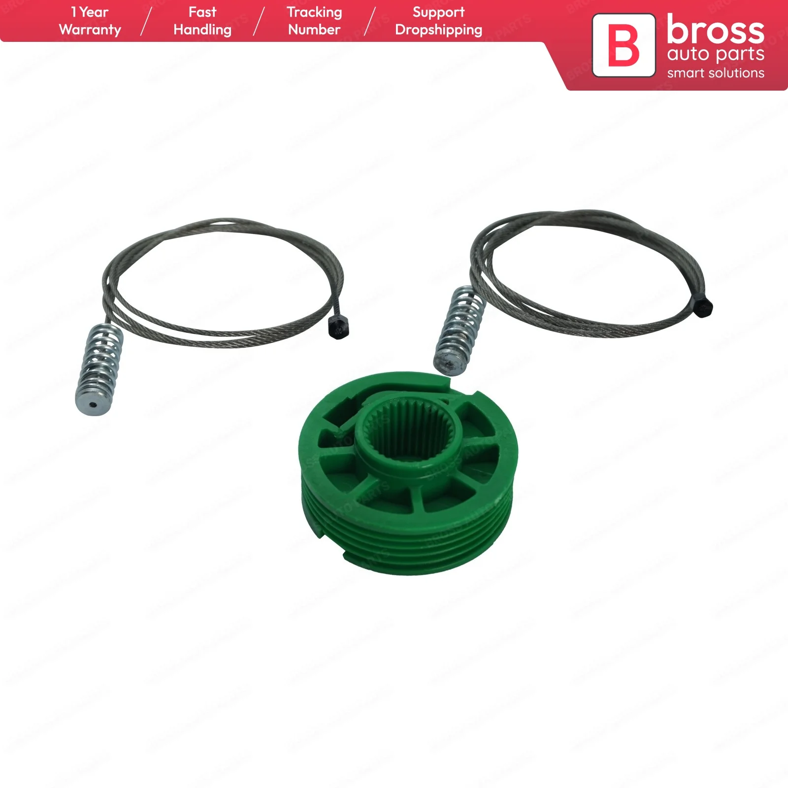 Ремкомплект стеклоподъемника задний правый 8 D0839462 Audi A4 S4 B5. Bross BWR5210 Подходит: B5 Typ 8D