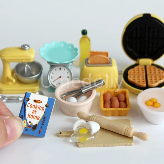 Kitchen Dish Bowls Tableware, Miniature Kitchen Utensils, Cooking House  Toys