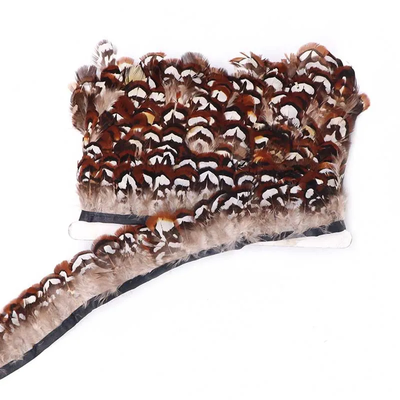 

10 Meter 4-5CM Pheasant Chicken Feathers Trims Ribbons Fringes Clothes Diy Wedding Party Headdress Handicraft Accessorie Plume
