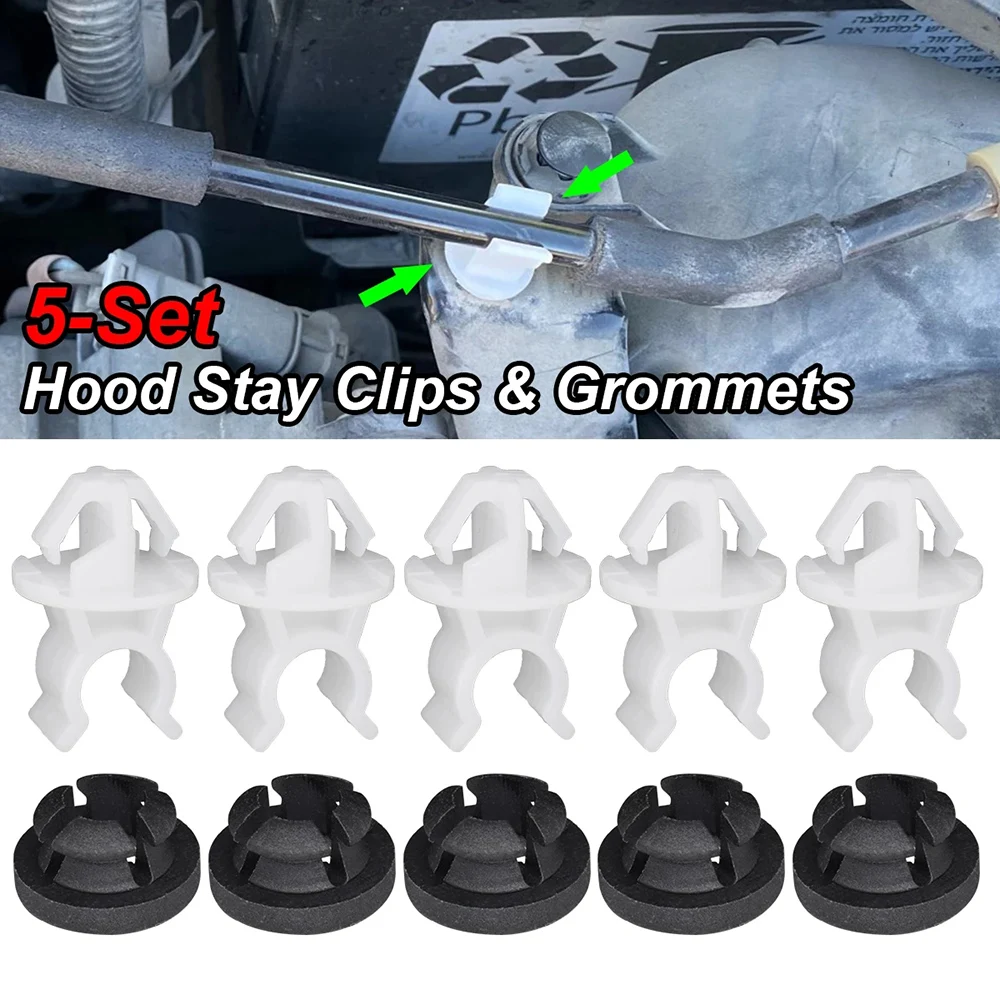 5x Hood Support Prop Rod Holder Clip For Honda S2000 Accord