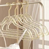 1PC Acrylic Hanger Clothing Organizer Wardrobe Pants Coat Hanger Drying Rack Transparent Gold Hook Adult Coat Hanger 2