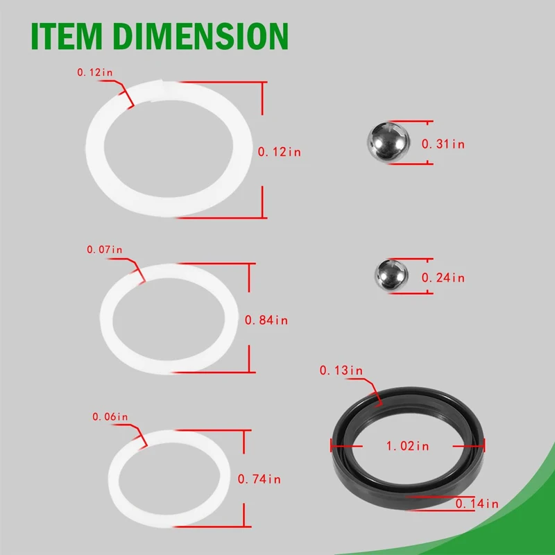 328.12002 Floor Jack Seal Replacement Kit for Sears Craftsman 328.12002 Series Floor Jack 1.5 Ton ( for All Years )