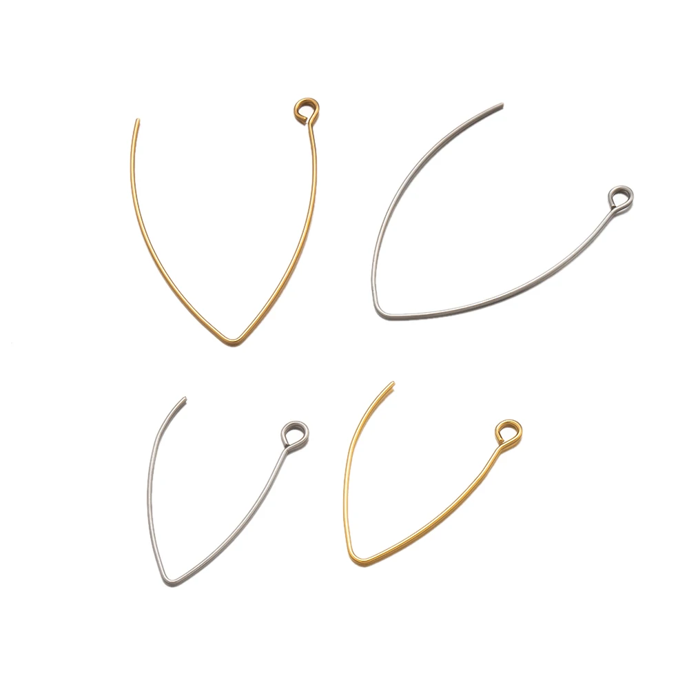 20 Stücke Edelstahl Französisch Stil Ohrbügel Für DIY Mode Ohrringe Basis Einstellungen Schmuck Machen Ohrring Erkenntnisse Zubehör – Detail 3