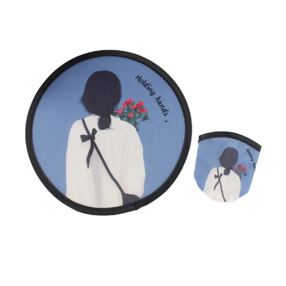 Enhanced Product Title:  
Compact Foldable Cartoon Fan – Portable Circular Mini Fan