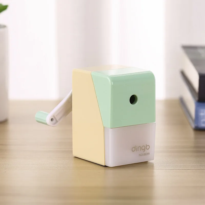 

Pencil Sharpener with Container Mechanical Sharpener for 7.3-8.5mm 2B Hb Color Pencil Stationery Supplies Office Accessories