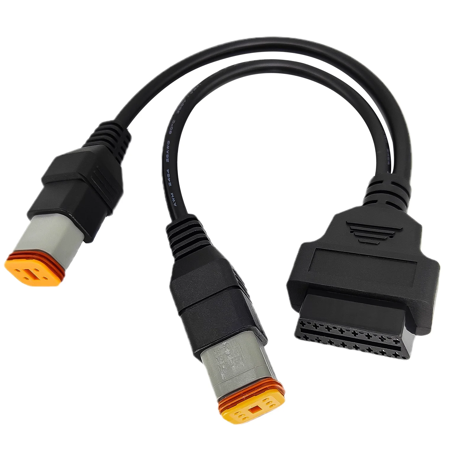 OBD2 Connector Universal K CAN For Harley 6Pin + 4Pin Two-in-one 2in1 Code Reader Adaptor OBD2 Diagnostic Scanner Adapter