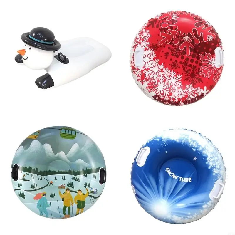 PVC Sledding Tube Thicken Skiing Tubing Folding Snow Sled Skiing Accessories
