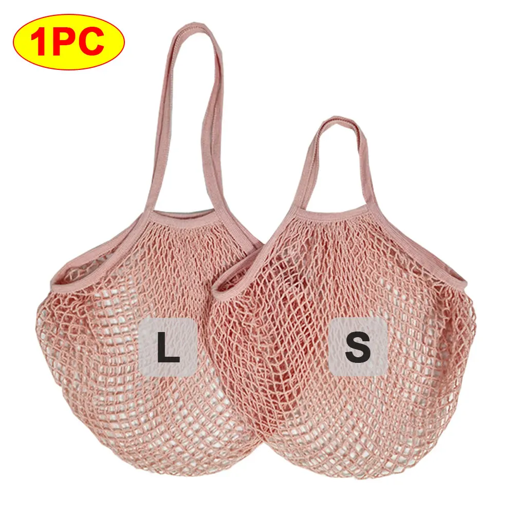 Portable Reusable Cotton Mesh Shopping Bag