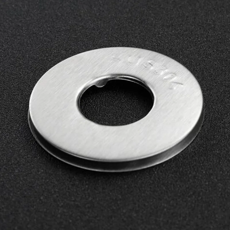 10pcs Shower Faucet Decorative Cover Brushed Finish 304 Stainless Steel Cover Bathroom Accessories