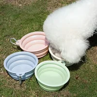 Foldable Silicone Dog Bowl Pet Outdoor Travel Portable Folding Cat Food Water Large Capacity Container Feeding Bowl Pet Supplies 4