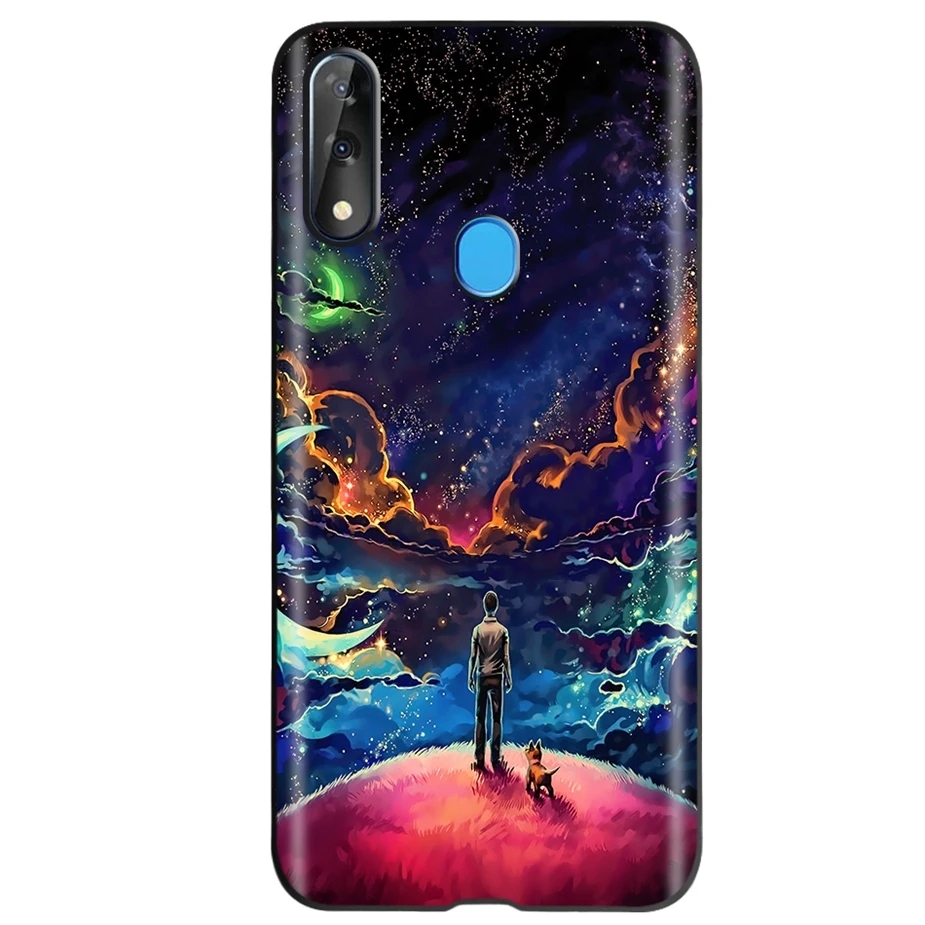 Cute Painted Soft Silicone Phone Case with Matte Bumper Back Cover
