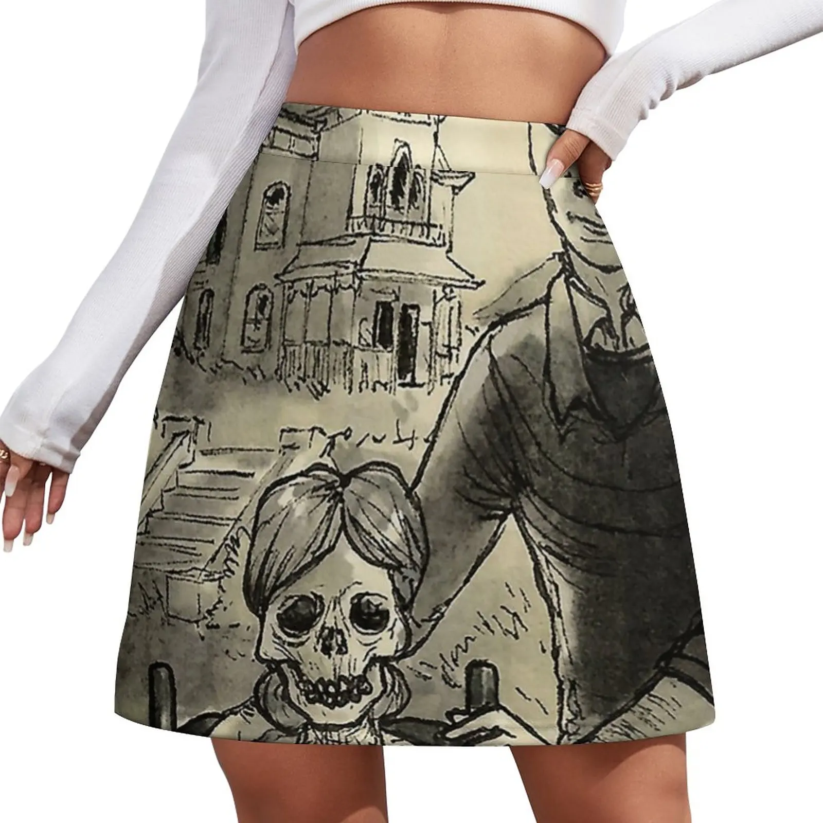 

Villain Clans - Norman Bates Mini Skirt 90s vintage clothes Clothes for summer Women's summer dress fairy grunge
