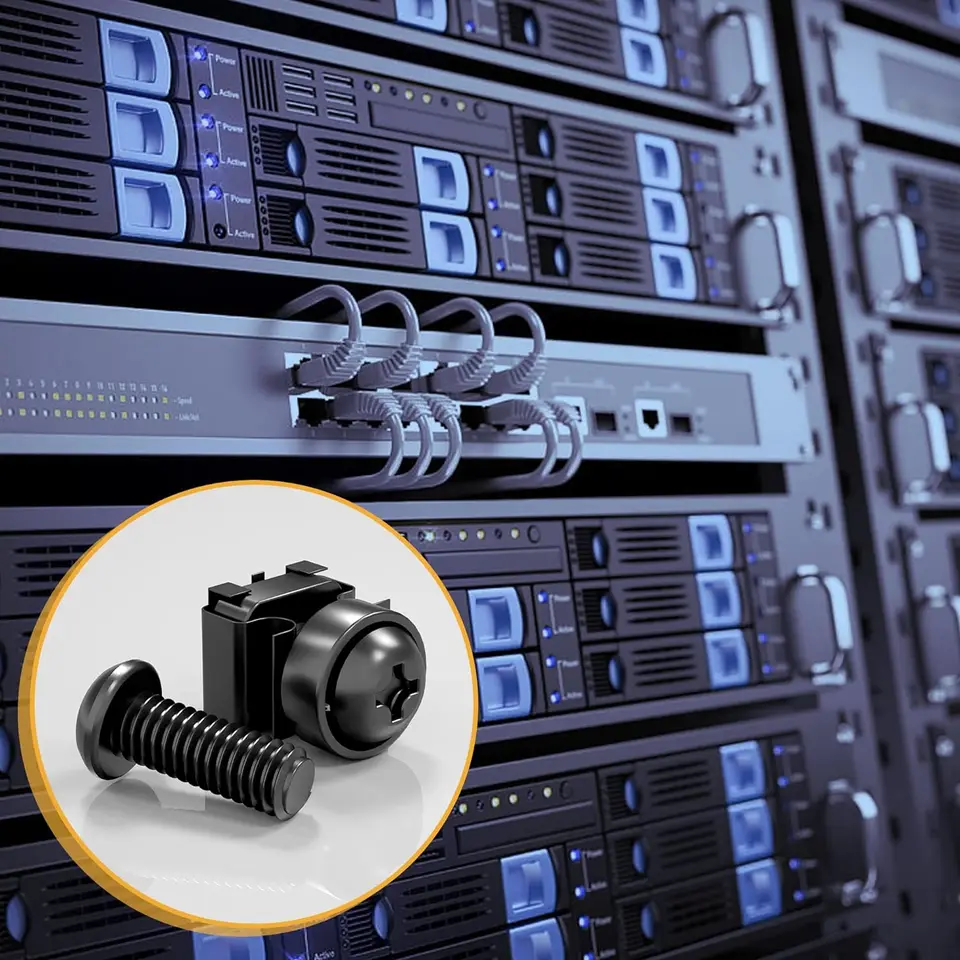 DIGITUS DN-19 SET - Viti M6 E Dadi A Gabbia - Set Di 50 Pezzi - Viti Di - Foto 2