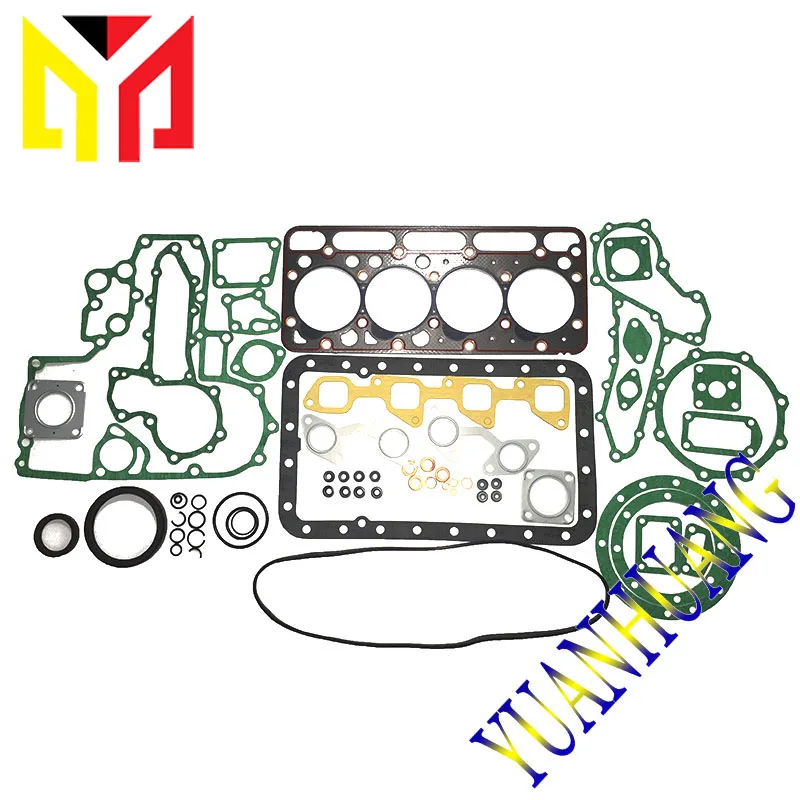 

New Gasket Set V2203 Engine Full Gsaket Kit Cylinder Liner for Kubota Piston Ring Engine Repair Fit Main Bearing