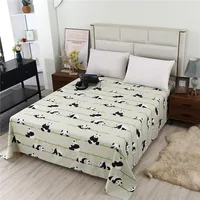 Drap plat en coton optique, impression de haute qualité, draps de lit divers, peut être personnalisé, 1 pièce 3