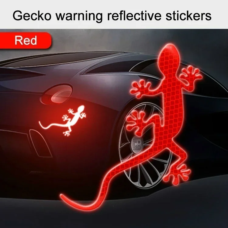 Reflective Sticker Safety Warning Mark Reflective Tape Auto Exterior Accessories Gecko Strip Light Reflector fluorescent tape luminous tape fluorescent stickers